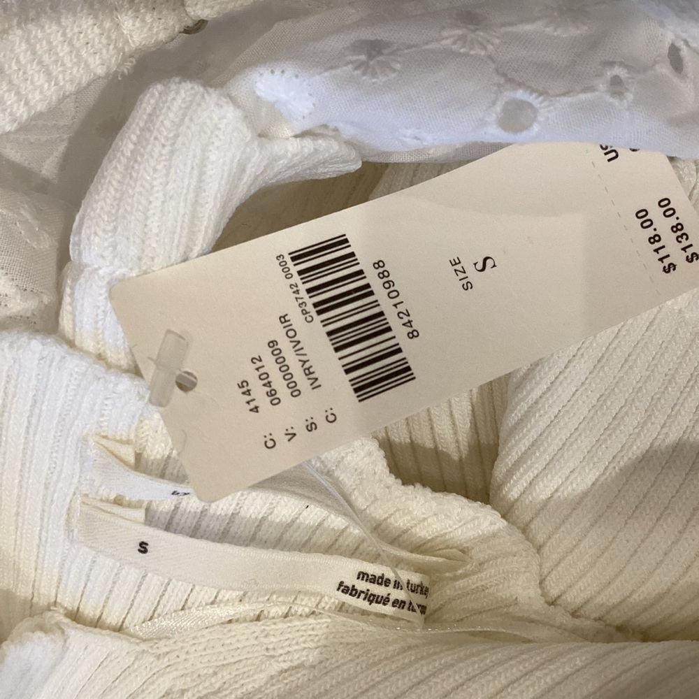 Anthropologie White Cutout Eyelet Midi Dress bride bridal wedding party sexy hot - Picture 13 of 15